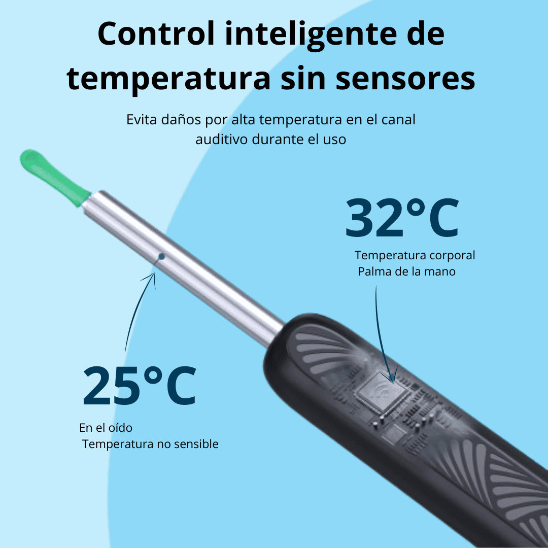 Limpiador de Oídos Con Cámara Endoscopio - Puro™