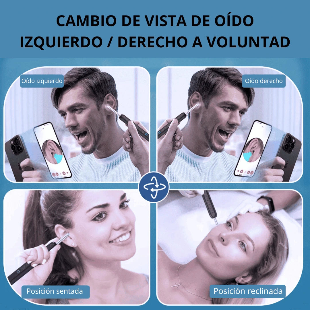 Limpiador de Oídos Con Cámara Endoscopio - Puro™